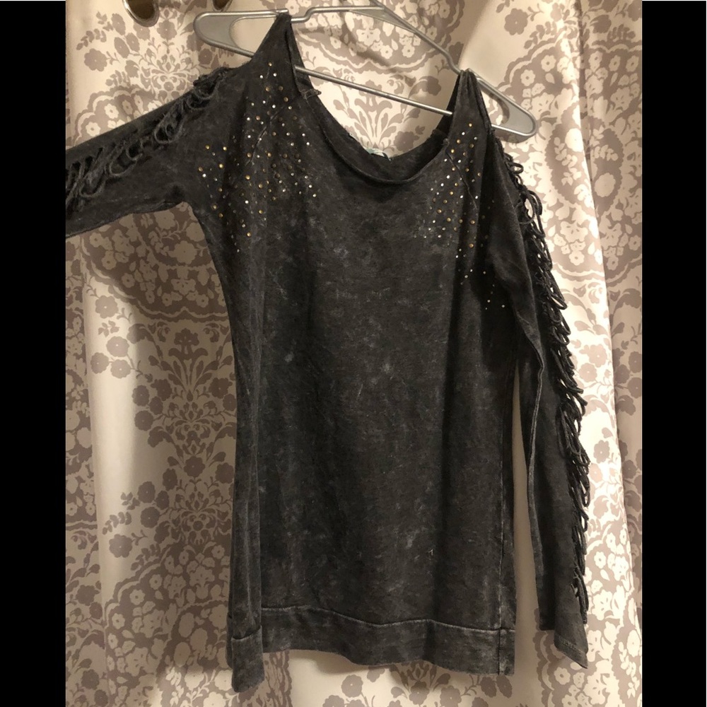 Fringed sweater